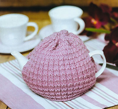Image of our Harris Tweed Tea Cosy knitting pattern