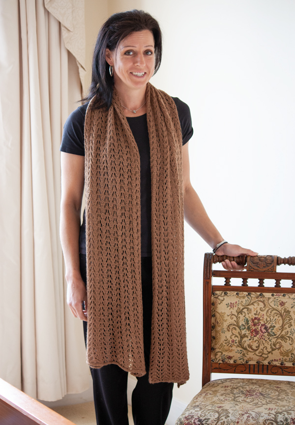 Luxurious Baby Alpaca Pashmina wrap knitting kit, knitting pattern and alpaca yarn