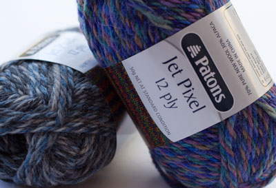 Knitting Yarn Jet Pixel
