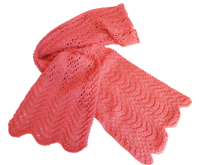 Coral Coast Scarf knitting kit in 5ply pure Australian wool knitting yarn